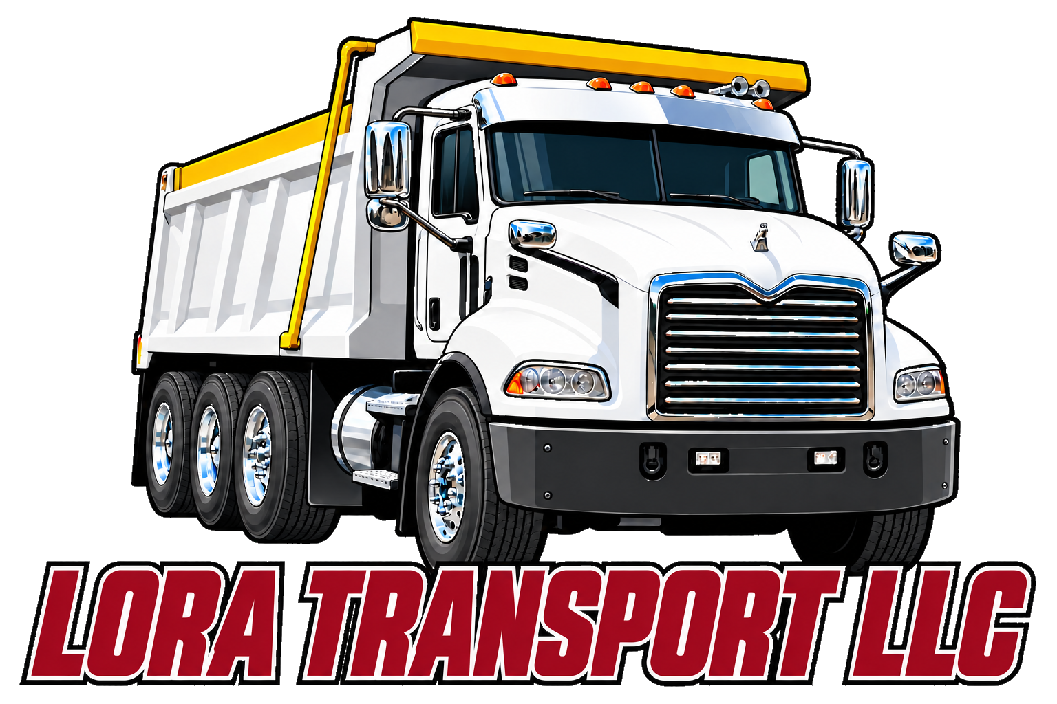 Lora Transport dump truck logo